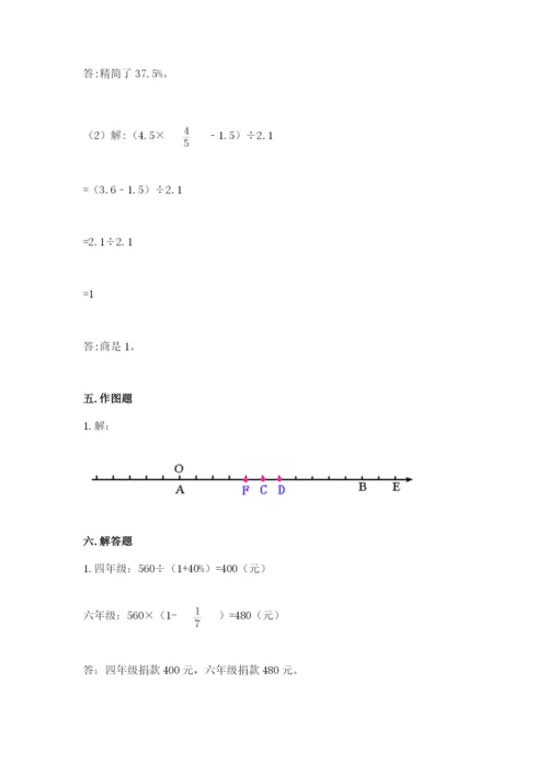 六年级下册数学期末测试卷（易错题）word版.docx