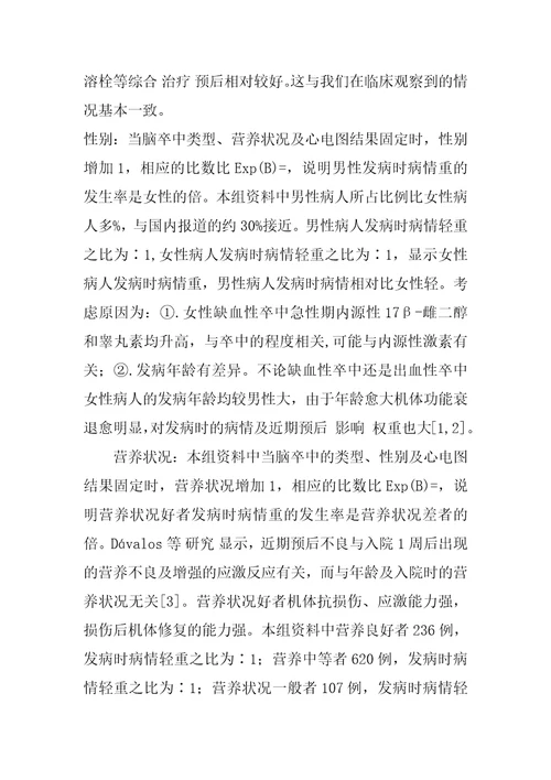 影响脑卒中病情危险因素研究附1016例病例分析