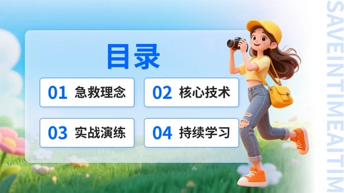 深蓝色3D风职场新人入职培训PPT模板