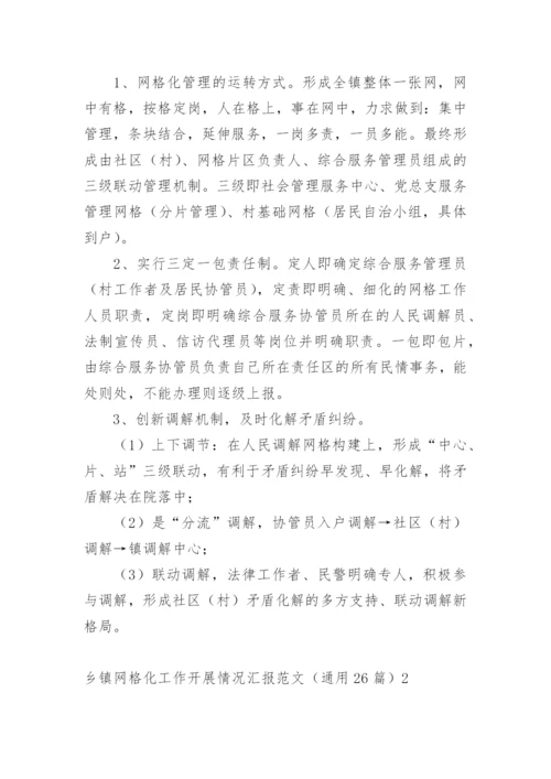 乡镇网格化工作开展情况汇报.docx