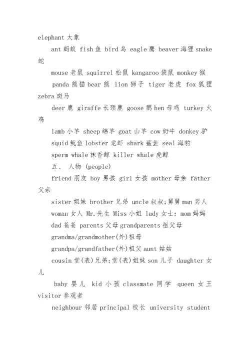 小升初英语单词分类汇总.docx