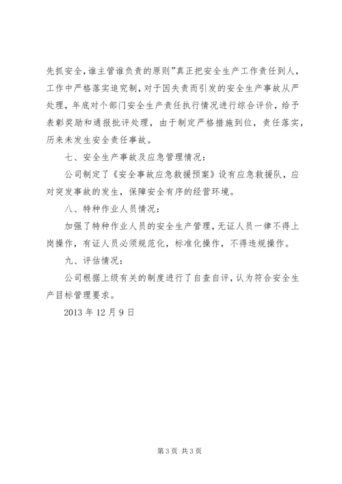 安全生产目标完成效果评估报告 (3).docx