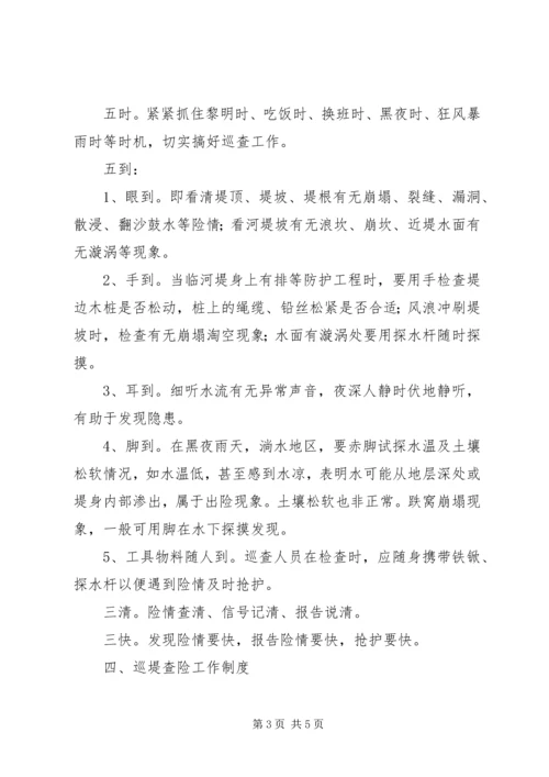 防汛抗洪巡堤查险工作方案.docx