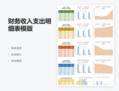 财务收入支出明细表模版