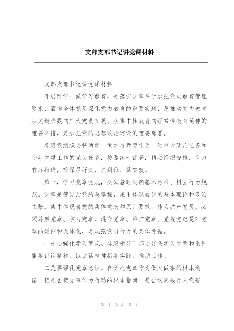 支部支部书记讲党课材料.docx