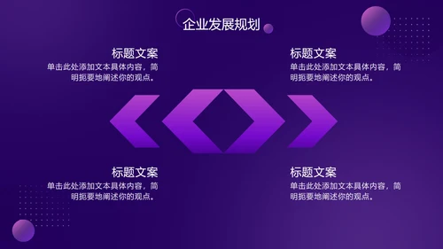紫色渐变科技风星球PPT模板