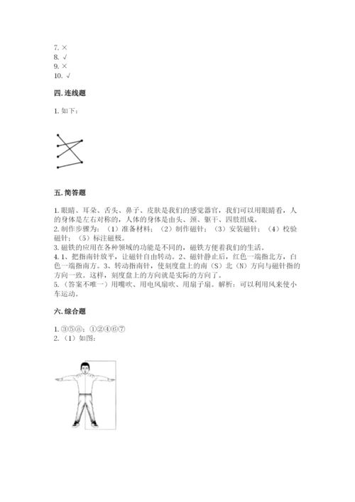 教科版小学科学二年级下册期末测试卷（考点精练）.docx