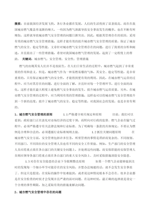 燃气公用设施政府安全管理问题及对策研究.docx
