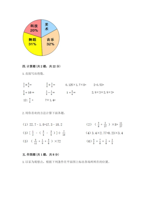 小学数学六年级上册期末卷精品（模拟题）.docx