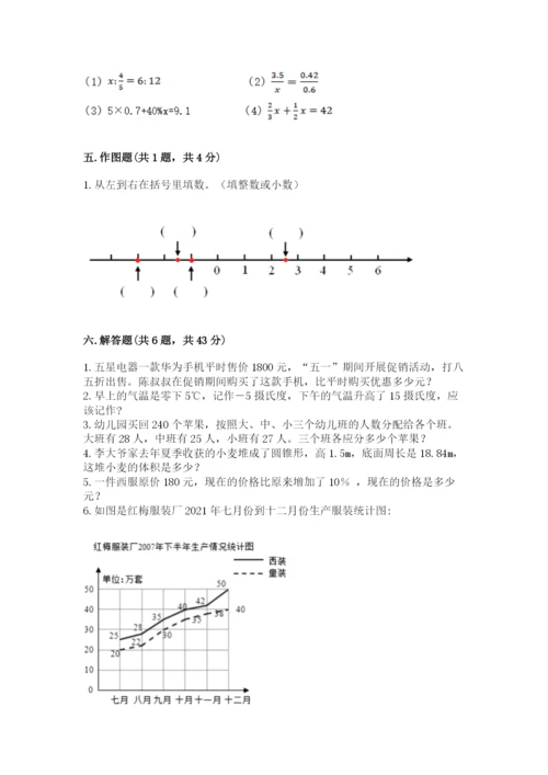 北京版六年级下册期末真题卷含答案【精练】.docx