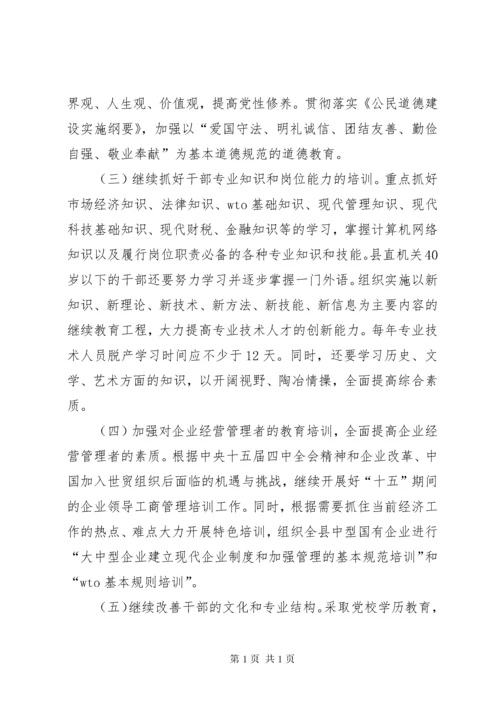 干部教育培训计划 (5).docx