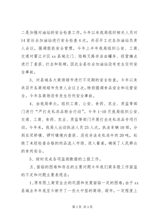 乡镇经信局商务股年度工作总结.docx