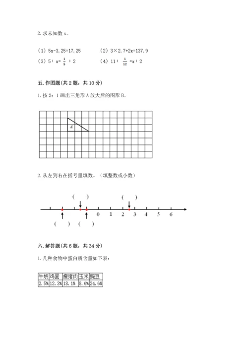 人教版六年级下册数学期末测试卷带答案（培优）.docx