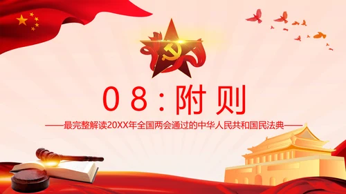 中国首部民法典解读PPT模板