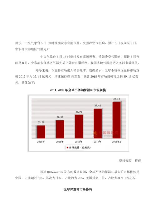 寒潮来袭引爆保暖需求-中国保温杯市场增长动力强劲.docx