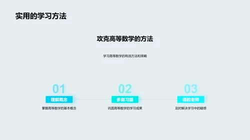 高等数学学习策略PPT模板