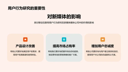 橙色商务现代移动互联网用户行为研究报告PPT模板