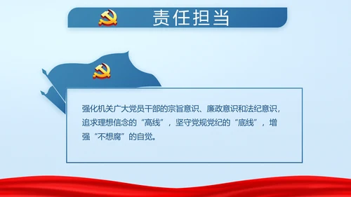蓝色党支部年终述职报告学习教育PPT