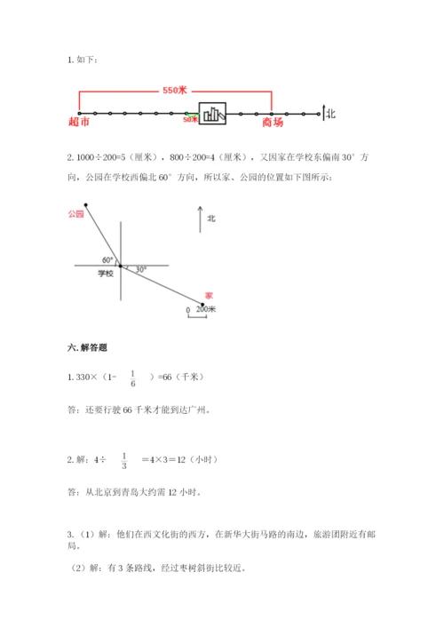 人教版六年级上册数学期中测试卷精编.docx