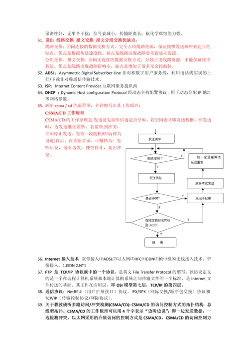 计算机网络基础知识点.docx