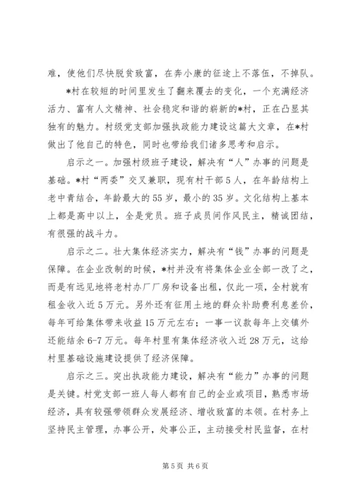 村级党组织执政能力建设调研报告.docx