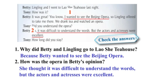 Module 5 Unit 1 I wanted to see the Beijing Opera.