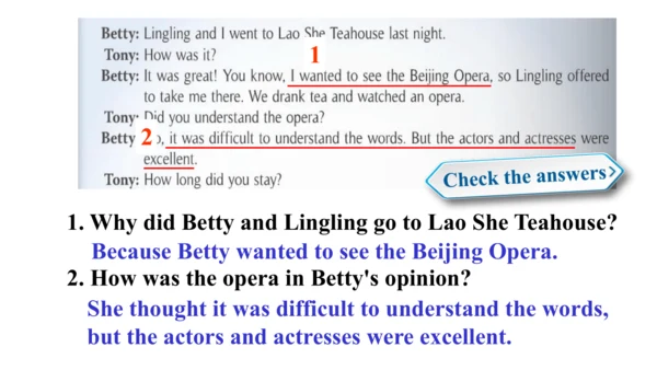 Module 5 Unit 1 I wanted to see the Beijing Opera.