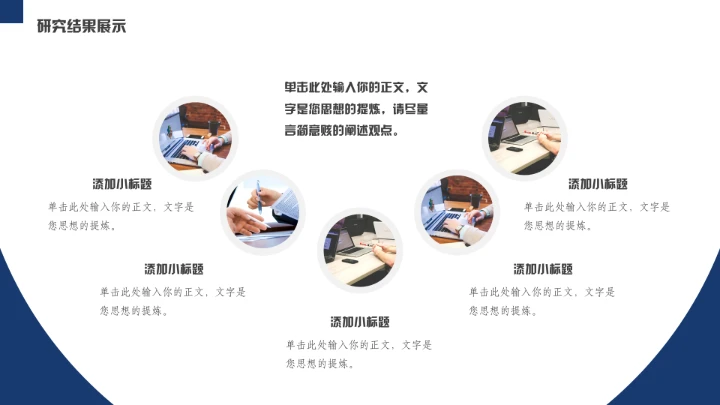 团队协作小组课题汇报通用PPT模板