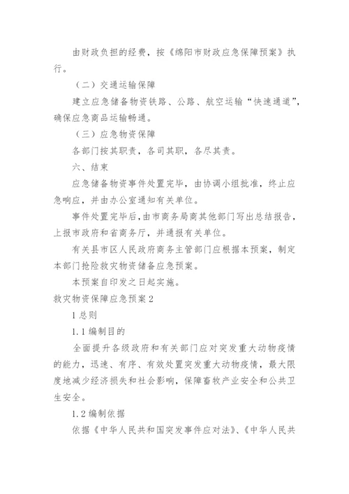 救灾物资保障应急预案_2.docx
