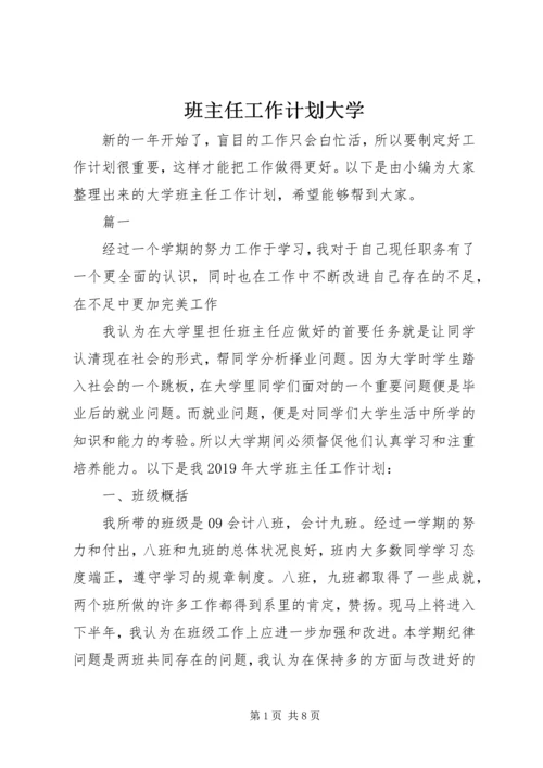 班主任工作计划大学.docx