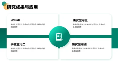 研究成果与应用-论文开题报告答辩