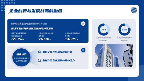 蓝色商务风商务通用PPT模板_企业创新与发展战略企业介绍PP模板