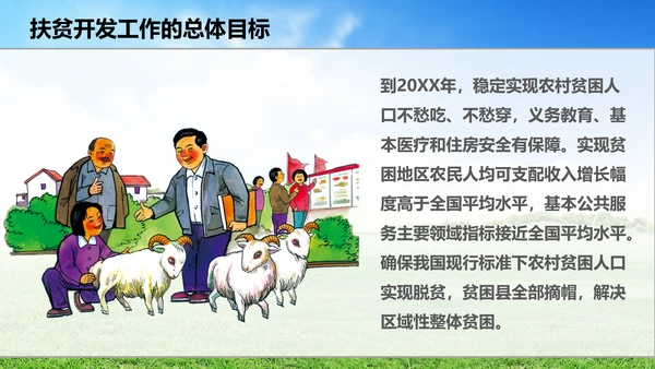 新农村精准扶贫开发工作PPT模板
