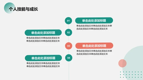 绿色商务风人物介绍通用模板PPT模板