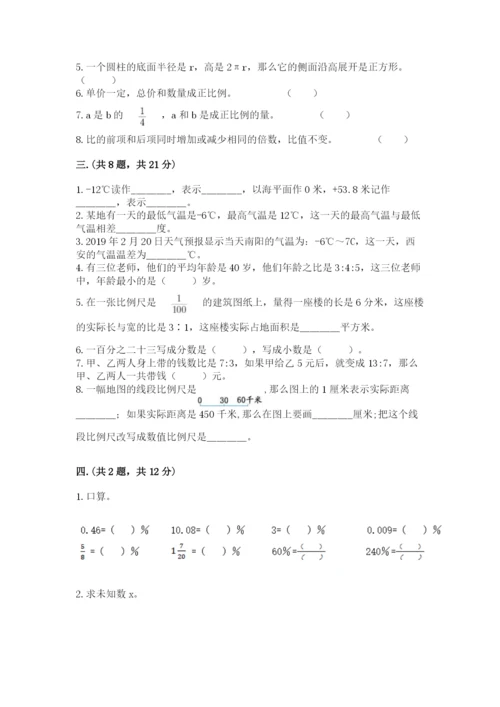 苏教版六年级数学小升初试卷（名校卷）.docx