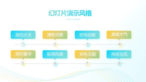 蓝色飘逸项目商业计划书PPT动态模板