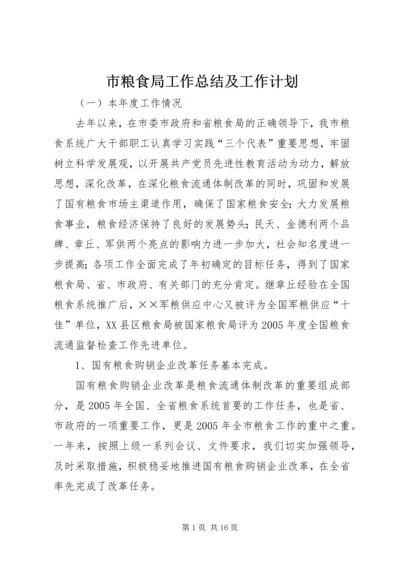 市粮食局工作总结及工作计划 (4).docx