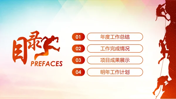 趁青春勇敢拼2019年终总结述职报告PPT模板