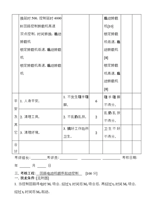 矿井维修电工实操试题