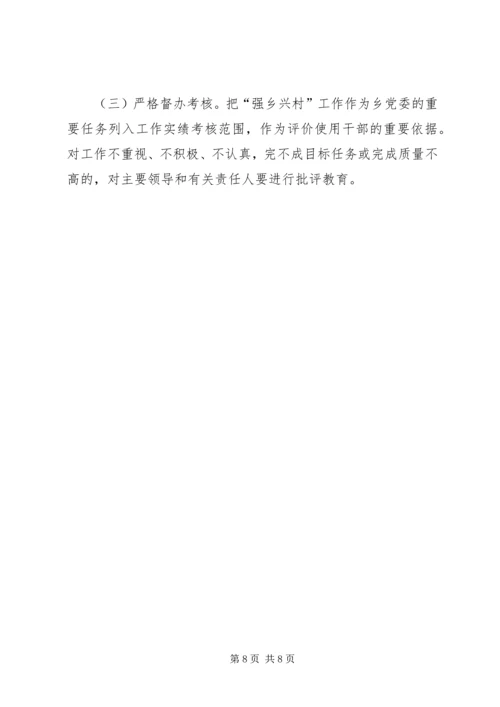 实施“强乡兴村战略”,强乡兴村培训心得 (2).docx