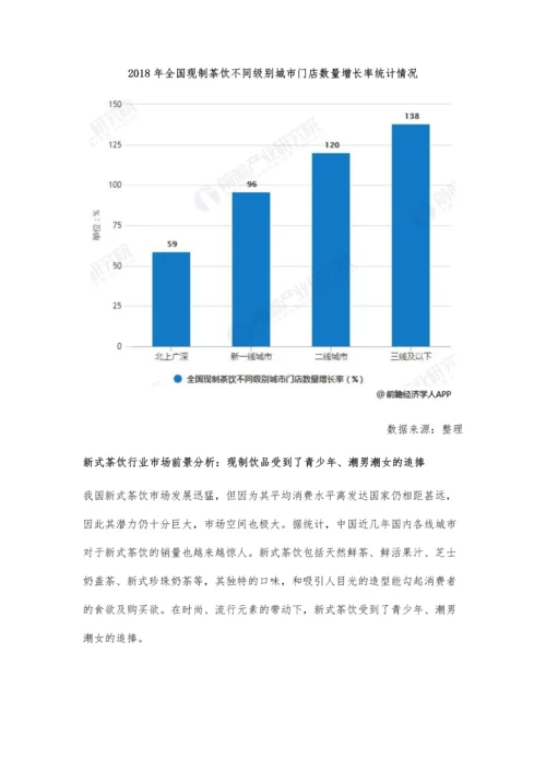 中国新式茶饮行业市场现状及发展前景分析-发展周边产品迎合年轻消费者需求.docx