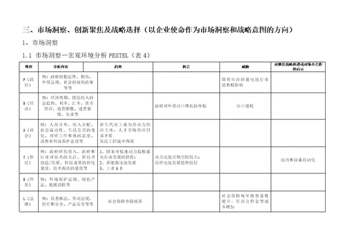 集团战略规划书BLM