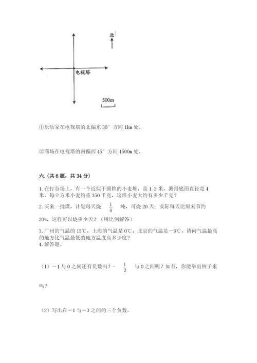 小升初数学综合模拟试卷附参考答案（轻巧夺冠）.docx