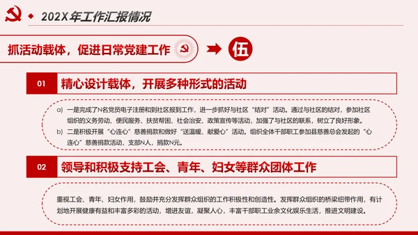2020基层党支部党建工作汇报述职述廉报告PPT