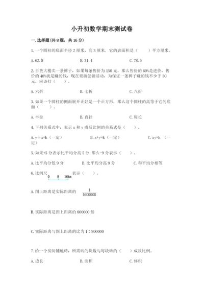 小升初数学期末测试卷精品【夺冠】.docx