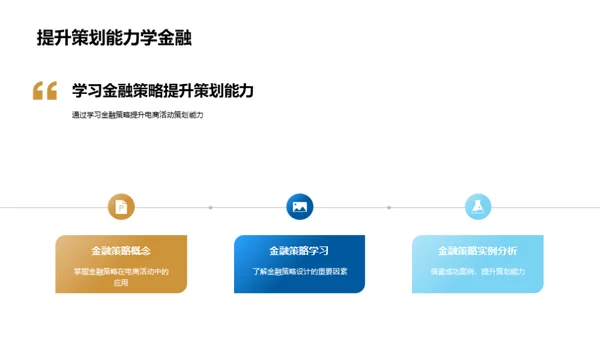 电商活动的金融策略