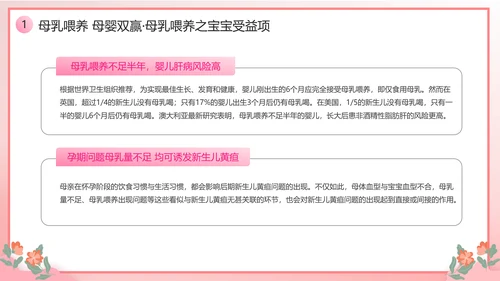 新手宝妈母乳喂养宣传日课件PPT模板