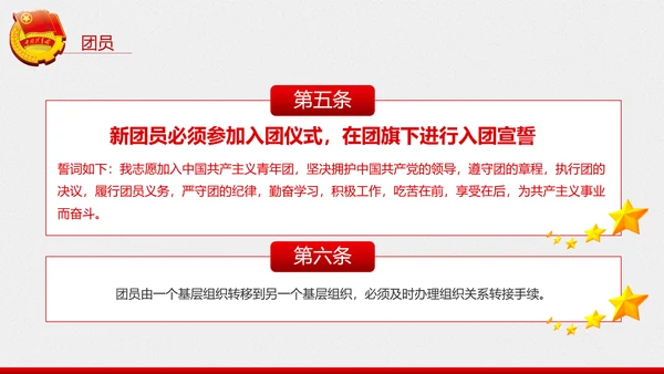 中国共青团章程PPT模板