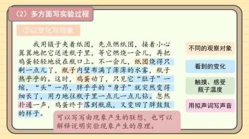 统编版语文三年级下册2024-2025学年度第四单元习作：我做了一项小实验（课件）