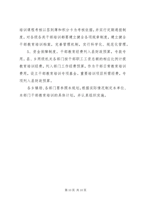 干部教育培训计划 (2).docx